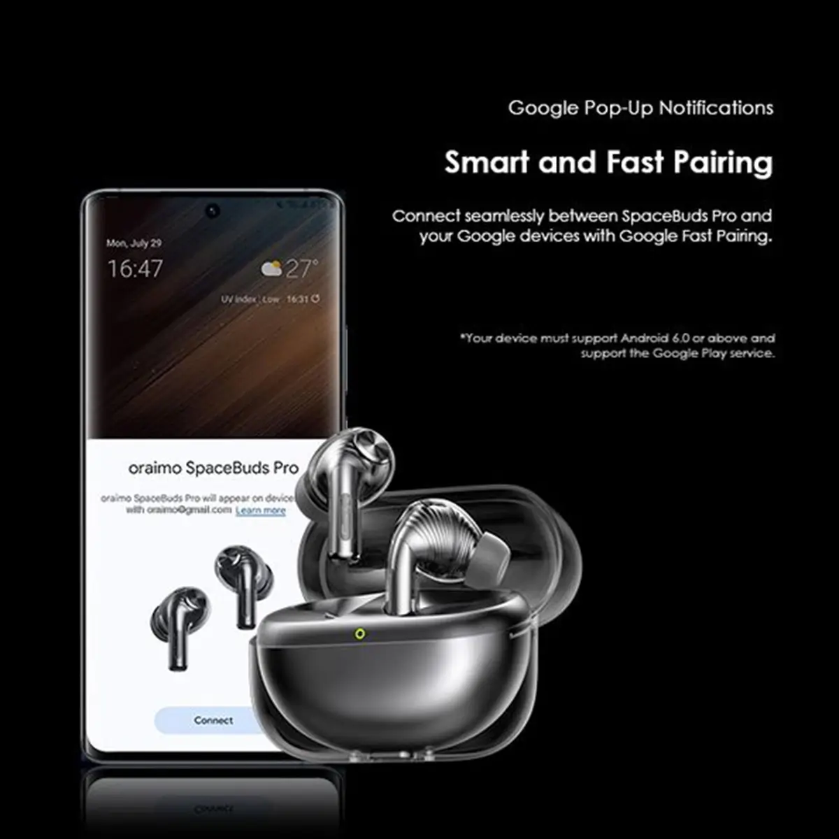 اتصال ایرپاد اورایمو به برنامه oraimo sound