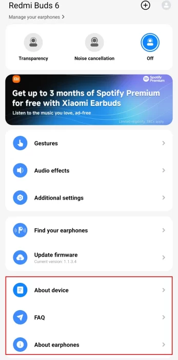 تنظیمات برنامه ایرپاد شیائومی - بخش سوم