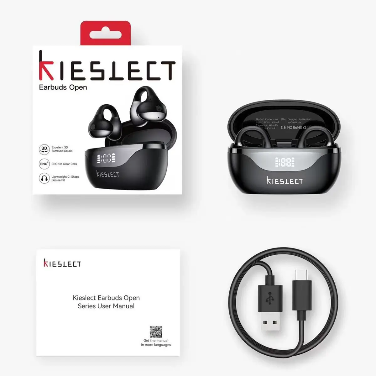 هندزفری بلوتوثی کیسلکت مدل Kieslect Earbuds Open