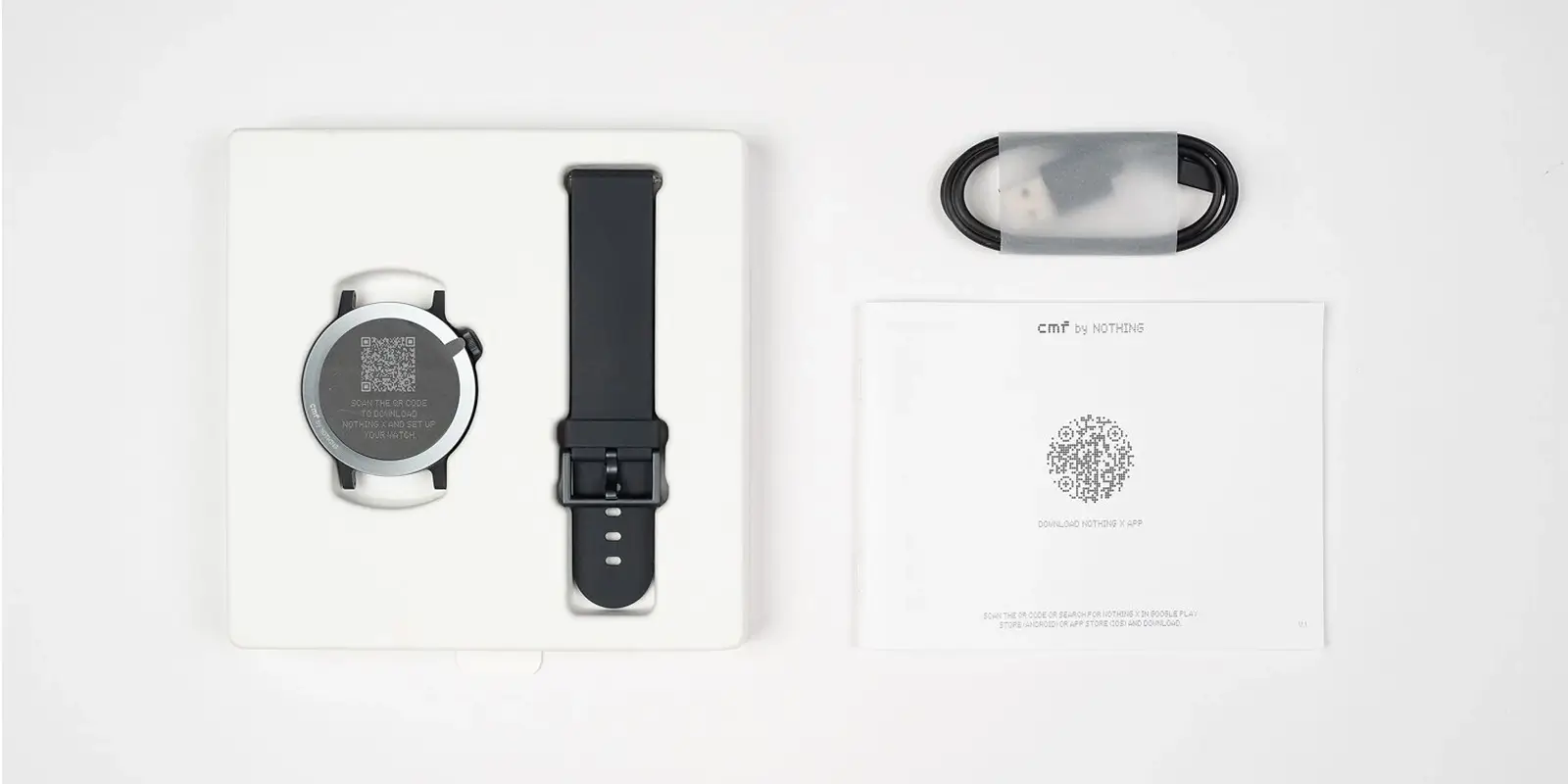 اقلام داخل جعبه ساعت cmf watch 3 pro