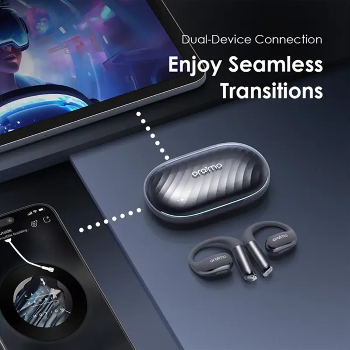 ایرپاد اورایمو oraimo OpenArc با قابلیت اتصال به دو دستگاه