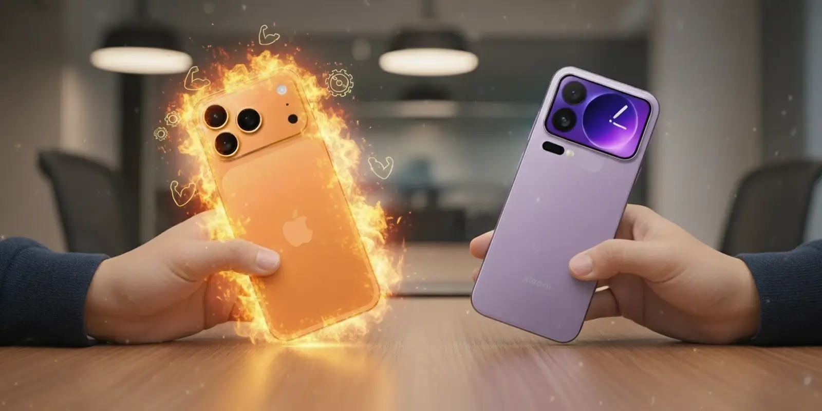 مقایسه پردازنده آیفون 17 پرو مکس و شیائومی 17 پرو مکس