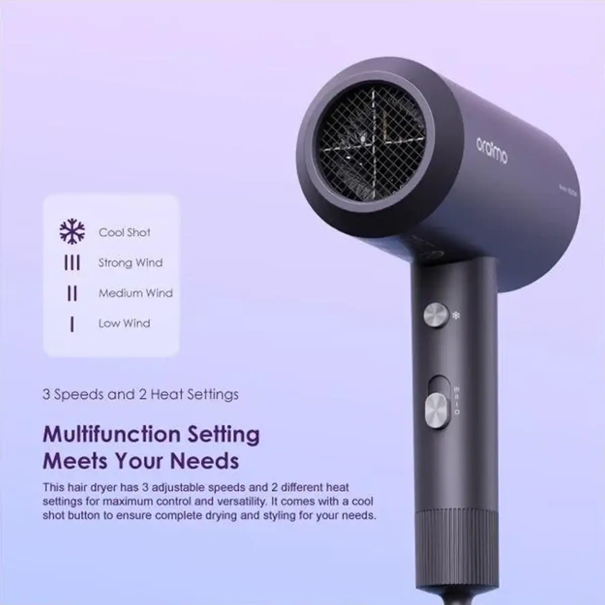 سشوار اورایمو مدل Oraimo Smart Hair Dryer OPC-HD1