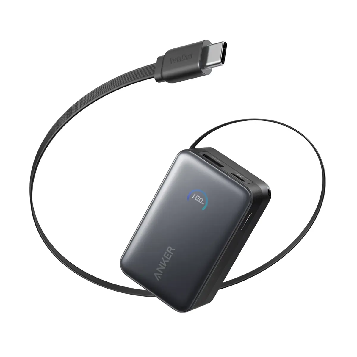 Anker Nano Power Bank (10K, 45W, Built-In Retractable USB-C Cable)