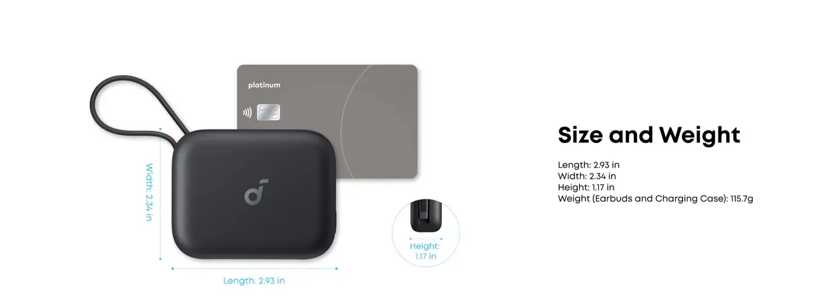 ابعاد و اندازه anker p41i