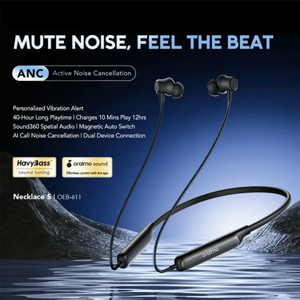 هندزفری گردنی اورایمو مدل Oraimo Necklace 5