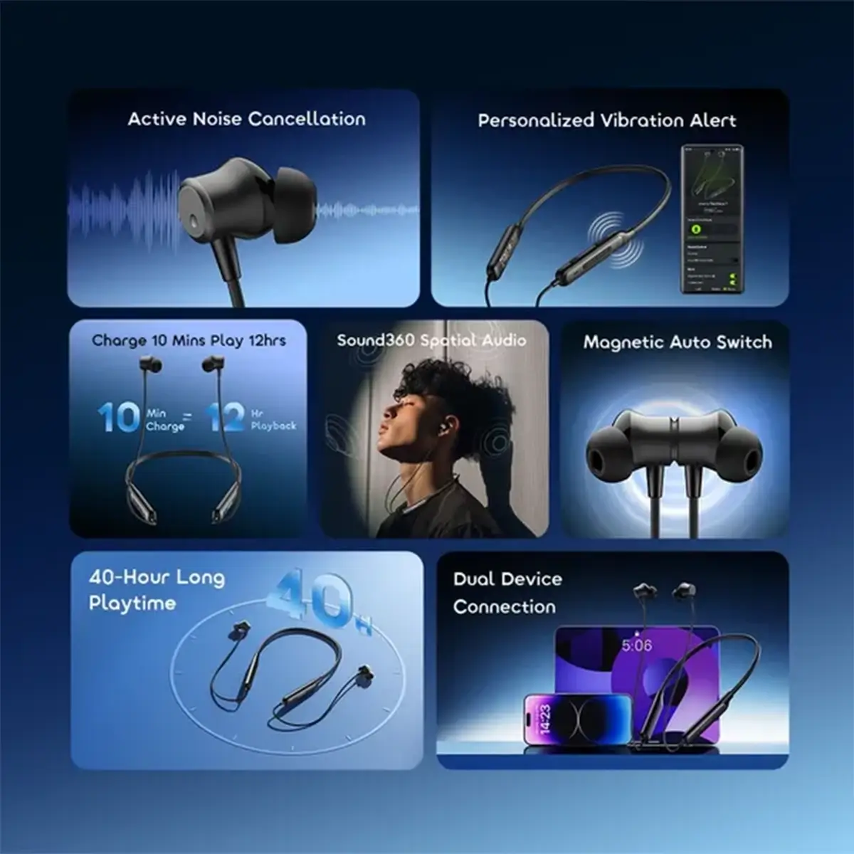 هندزفری گردنی اورایمو مدل Oraimo Necklace 5