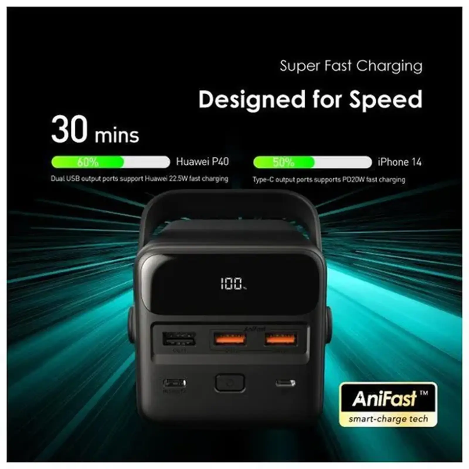 پاور بانک اورایمو مدل PowerBox 500 با ظرفیت 50000mAh و توان 22.5W