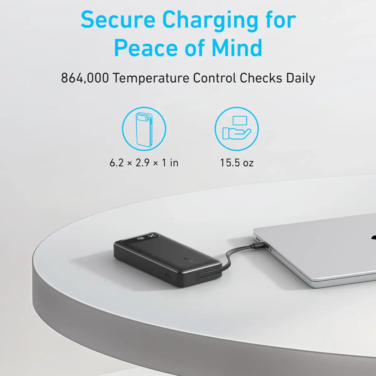 پاور بانک انکر مدل A1383 با ظرفیت 20000mAh و توان 87W