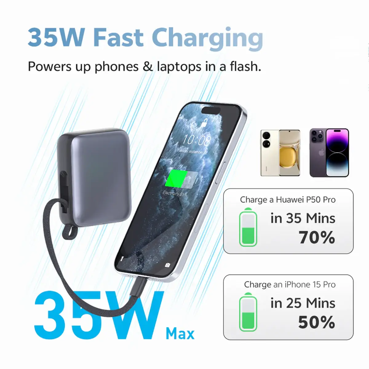 qcy pb10c fast charge power bank