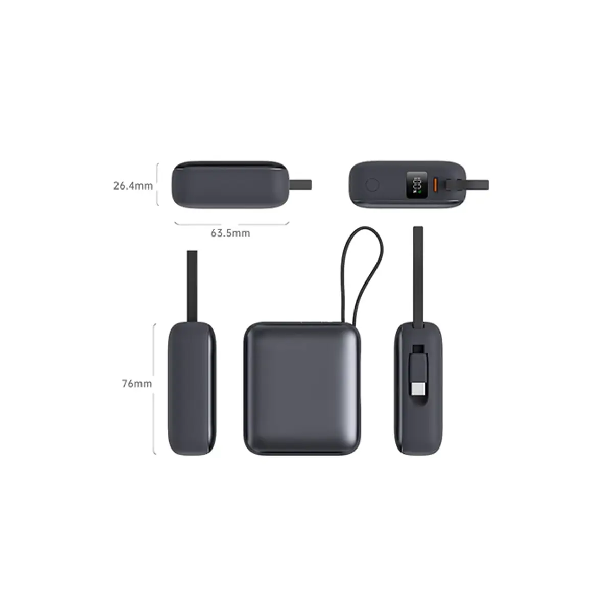 ابعاد پاور بانک qcy 10000