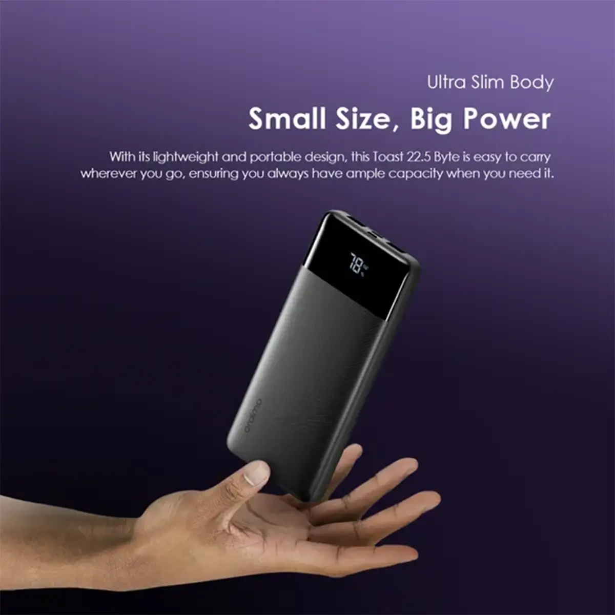 پاور بانک اورایمو مدل Toast با ظرفیت 10000mAh و توان 22.5W